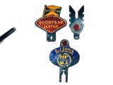 Goodrich Goodyear & U.S. Tires License Plate Toppers