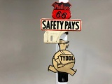 Tydol & Phillips 66 License Plate Toppers