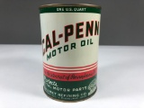 Cal-Penn Motor Oil Quart Can With Pricer