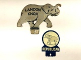 Republican & Landon Knox Republican License Plate Toppers
