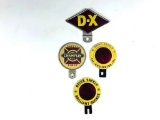 Champlin D-X Koolmotor & Brilliant Bronze License Plate Toppers