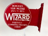 Wizard Gasoline Tonic Flange Sign