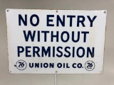 Union 76 No Entry Sign