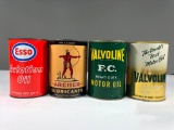 Lot Of 4 Quart Oil Cans