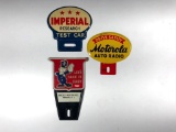 Imperial, Motorola, & Ford License Plate Toppers