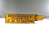 Brosnahan & Olsen Company Sign