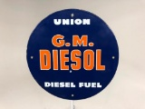 Union 76 G.M. Diesel Fuel Gas Pump Plate