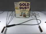 Lot Of Three Rug Beaters & Gold Dust Soap Sign