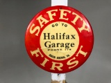 Early Halifax Garage Safety First Sign