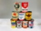 Lot of 9 various quart oil cans Castor Pure Conoco