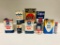 Lot of 9 various Gulf and Pure cans