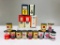 Lot of 17 various oil can and gas pump banks Pure Phillips 66 Sinclair