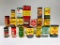 Lot of 19 various automotive tins and cans