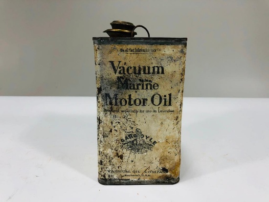 Very rare early Vacuum Oil co Marine Gargoyle oil can