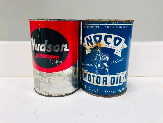 Lot of two quart cans Nourse Hudson