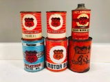 Lot of 6 various Phillips 66 cans