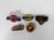 Lot Of 5 Badges Sheldon Oil Co. Armour's Benzole
