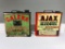 Lot of 2 Galena Boat Oil and Ajax Antifreeze one gallon cans