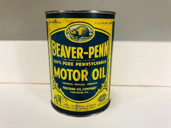Beaver Penn Freedom Quart Oil Can