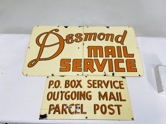 Desmond Mail Service Sign