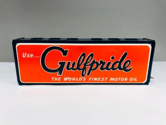 Gulfpride lighted plastic sign