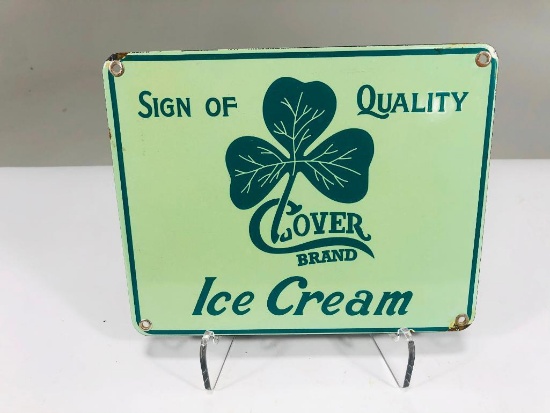 Clover Brand Ice Cream Sign