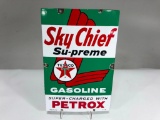 Texaco Sky Chief Su-preme With Petrox Pump Plate