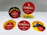 Lot Of 5 Kendall Motor Oil Hanging Cardboard Signs