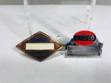 Lot Of 2 Amoco & Sunoco Attendant Badges