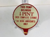 Gear Lubricants Paddle Sign