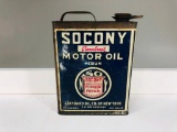 Socony One gallon oil can