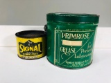 Lot of 2 grease cans Signal Primrose