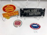 Lot of 4 various license plate toppers Atlantic Hot Rod Three Star