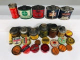 Lot of 27 various Polish, Wax, and misc automotive tins