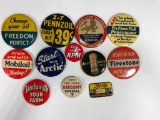 Lot of 12 various gas and oil buttons