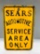 Sears Automotive Service Area Sign