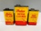 Lot Of 3 Various Indian Motorcycle Cans