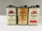 Lot Of 3 various Gargoyle One Gallon Cans