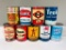 Lot Of 9 Various Quart Oil Cans