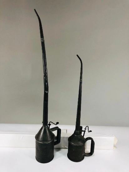 Lot Of 2 Steam Locomotive Oilers