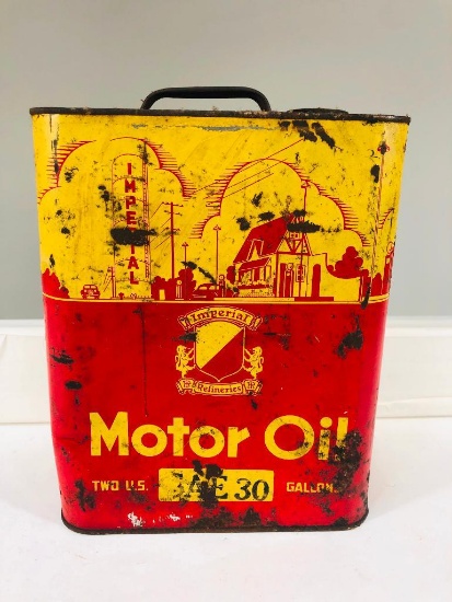 Imperial Motor Oil Can