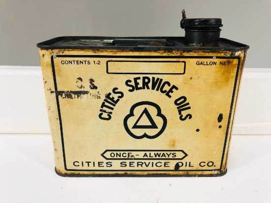 Early Cities Service Oil Can