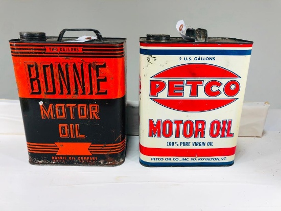 Pair Of Two Gallon Oil Cans