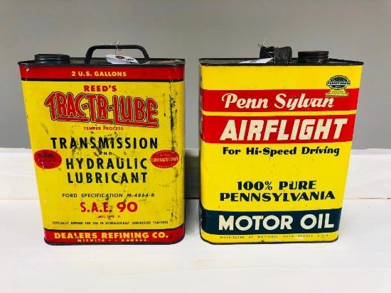 Pair Of Two Gallon Oil Cans