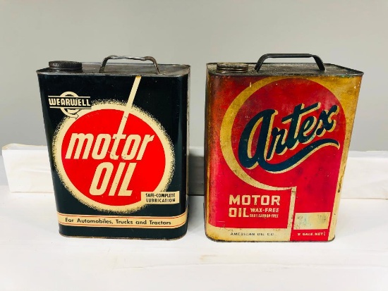 Pair Of Two Gallon Oil Cans