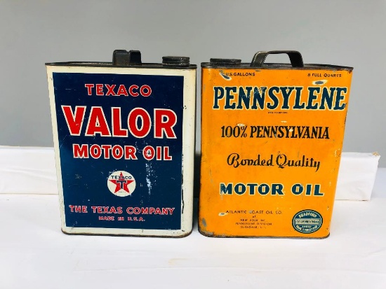 Pair Of Two Gallon Oil Cans