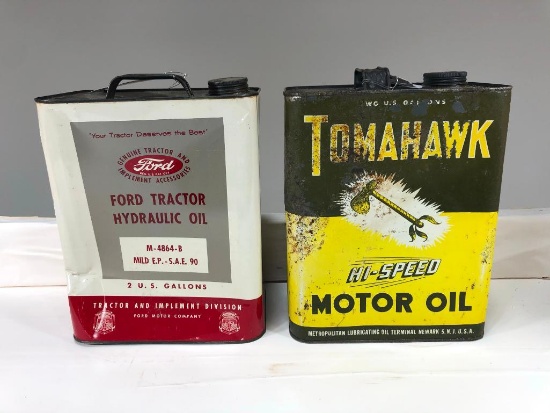 Pair Of Two Gallon Oil Cans