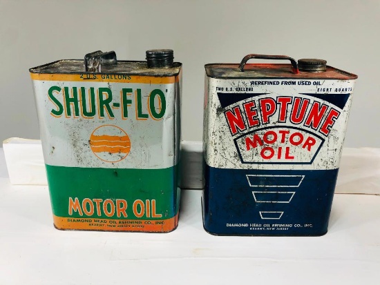 Pair Of Two Gallon Oil Cans