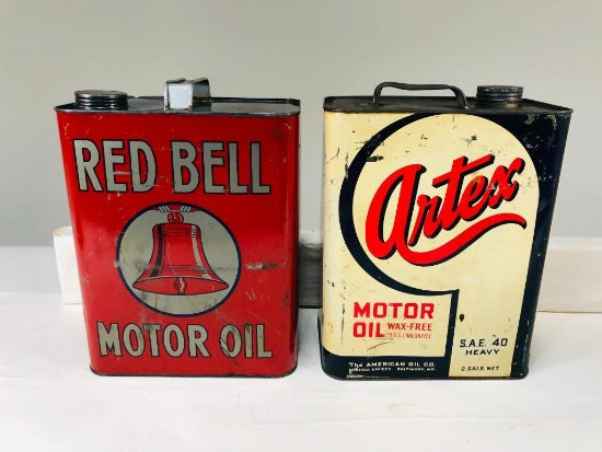 Pair Of Two Gallon Oil Cans