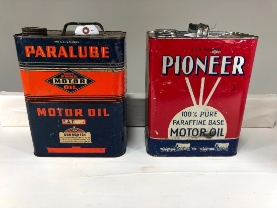 Pair Of Two Gallon Oil Cans